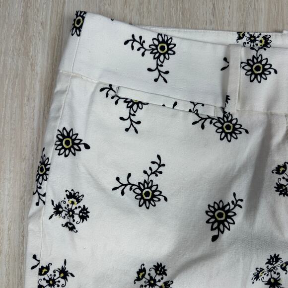 NWT LOFT Cropped Marisa Fit Floral Garden Elegance Cottagecore Boho Pants 6 - Picture 3 of 16